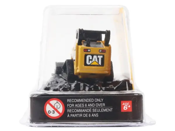 CAT Caterpillar 272C Compact Track Loader with Broom Yellow "Micro-Constructor" Series Diecast Model by Diecast Masters #2