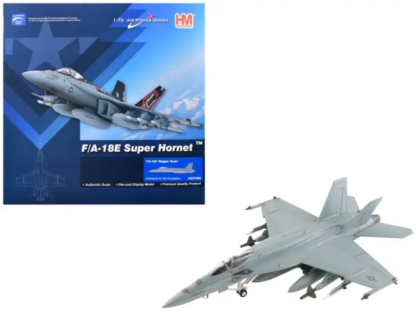 Boeing F/A-18E Super Hornet Fighter Aircraft "Dagger Team (with decals)" United States Navy "Air Power Series" 1/72 Diecast Model by Hobby Master #1