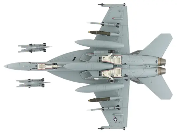 Boeing F/A-18F Super Hornet Fighter Aircraft "165875 Green Hornet VX-23 Salty Dogs NAS Patuxent River" (2011) United States Navy "Air Power Series" 1/72 Diecast Model by Hobby Master #5