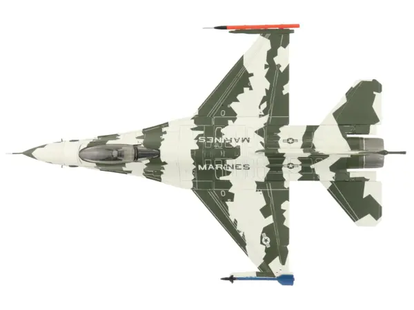 General Dynamics F-16N Fighting Falcon Fighter Aircraft "163269 U.S. Navy Fighter Weapons School" (1990s) United States Marine Corps "Air Power Series" 1/72 Diecast Model by Hobby Master #3