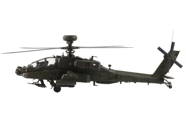 Boeing AH-64E Apache Echo Attack Helicopter "ZM714 Middle Wallop" (2022) British Army "Air Power Series" 1/72 Diecast Model by Hobby Master #2