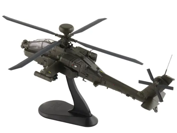 Boeing AH-64E Apache Echo Attack Helicopter "ZM714 Middle Wallop" (2022) British Army "Air Power Series" 1/72 Diecast Model by Hobby Master #5