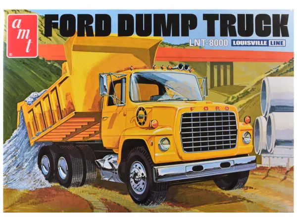 Skill 3 Model Kit Ford LNT-8000 Louisville Line Dump Truck 1/25 Scale Model by AMT #1