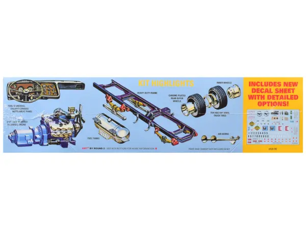 Skill 3 Model Kit Ford LNT-8000 Louisville Line Dump Truck 1/25 Scale Model by AMT #2