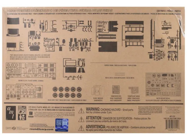Skill 3 Model Kit Ford LNT-8000 Louisville Line Dump Truck 1/25 Scale Model by AMT #4