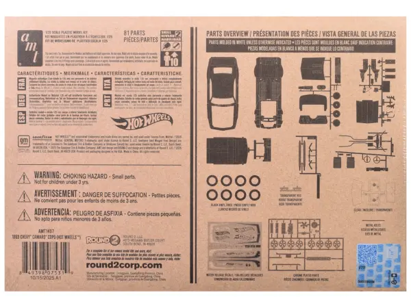 Skill 2 Model Kit 1969 Chevrolet COPO Camaro "Hot Wheels" 1/25 Scale Model by AMT #2