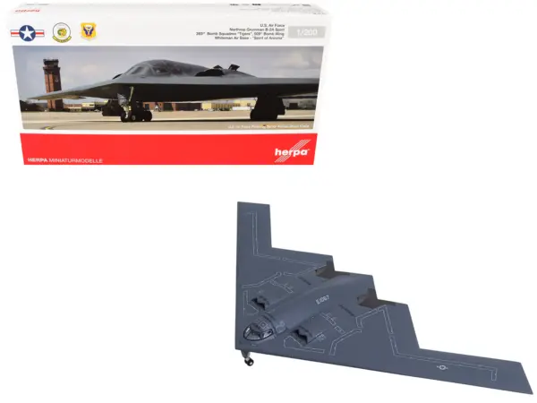 Northrop Grumman B-2A Spirit Stealth Bomber Aircraft "Spirit of Arizona 393rd Bomb Squadron 'Tigers' 509th Bomb Wing Whiteman Air Force Base" United States Air Force 1/200 Diecast Model by Herpa #1