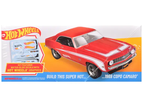 Skill 2 Model Kit 1969 Chevrolet COPO Camaro "Hot Wheels" 1/25 Scale Model by AMT #4