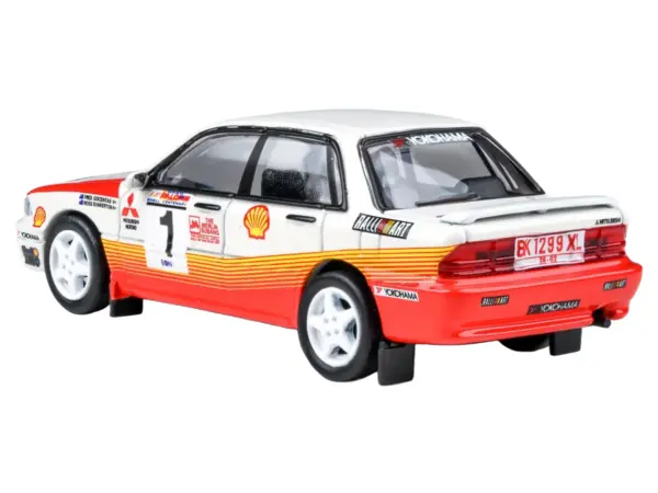Mitsubishi Galant VR-4 RHD (Right Hand Drive) #1 Ross Dunkerton - Fred Gocentas Winner "APRC Rally Malaysia" (1991) 1/64 Diecast Model Car by Paragon Models #4