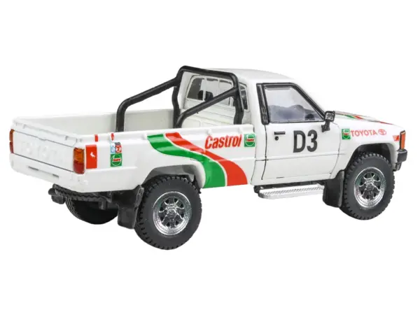 Toyota Hilux Pickup Truck #D3 "Castrol" White with Graphics "Rustenburg 400 Rally" (1995) 1/64 Diecast Model Car by Paragon Models #3