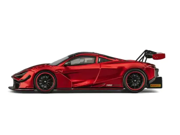 McLaren 720S GT3X Red Metallic 1/64 Diecast Model Car by CM Model #2