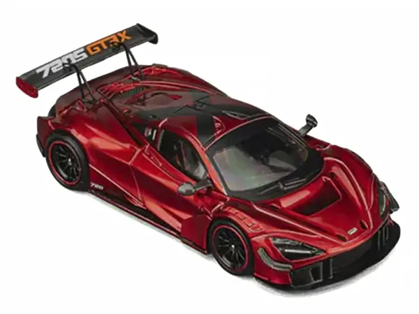 McLaren 720S GT3X Red Metallic 1/64 Diecast Model Car by CM Model #5