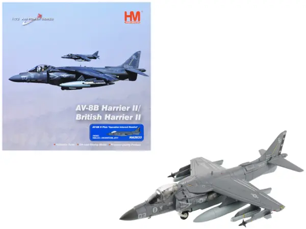 McDonnell Douglas AV-8B Plus Harrier II Aircraft "165357 VMA-231 Ace of Spades Operation Inherent Resolve USCENTCOM" (2017) United States Marine Corps "Air Power Series" 1/72 Diecast Model by Hobby Master #1