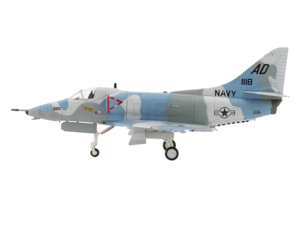Douglas A-4E Skyhawk Aircraft "151118 Aggressor Scheme VA-43" (1975) United States Navy "Air Power Series" 1/72 Diecast Model by Hobby Master #2