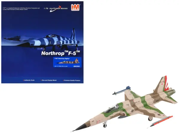 Northrop F-5N Tiger II Aircraft "Red 117 761533 Adversary Fighter VFC-111 Sundowners" United States Navy "Air Power Series" 1/72 Diecast Model by Hobby Master #1