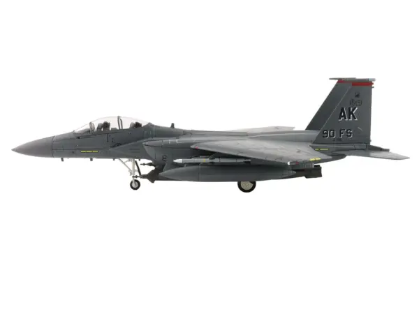 McDonnell Douglas F-15E Strike Eagle Fighter Aircraft "88-0705 90th Fighter Squadron Commanding Officer's Jet" (2005) United States Air Force "Air Power Series" 1/72 Diecast Model by Hobby Master #2