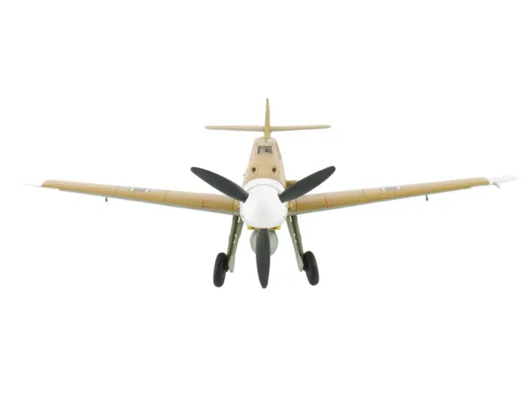 Messerschmitt Bf 109F-4 Fighter Aircraft "Marseille Yellow 14 3./JG27 Egypt" (1942) German Luftwaffe "Air Power Series" 1/48 Diecast Model by Hobby Master #3