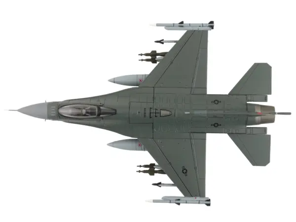 Lockheed F-16C Fighting Falcon Fighter Aircraft "88-0545 138th Fighter Wing Oklahoma Air National Guard" (2024) United States Air Force "Air Power Series" 1/72 Diecast Model by Hobby Master #4