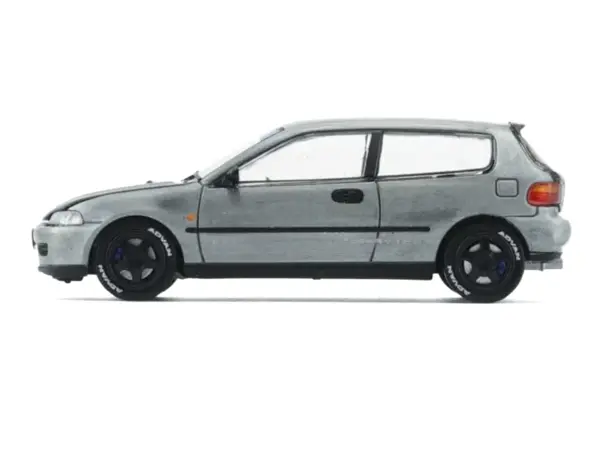 Honda Civic EG6 RHD (Right Hand Drive) Raw Metal with Carbon Hood with Alternates 1/64 Diecast Model Car by BM Creations #3