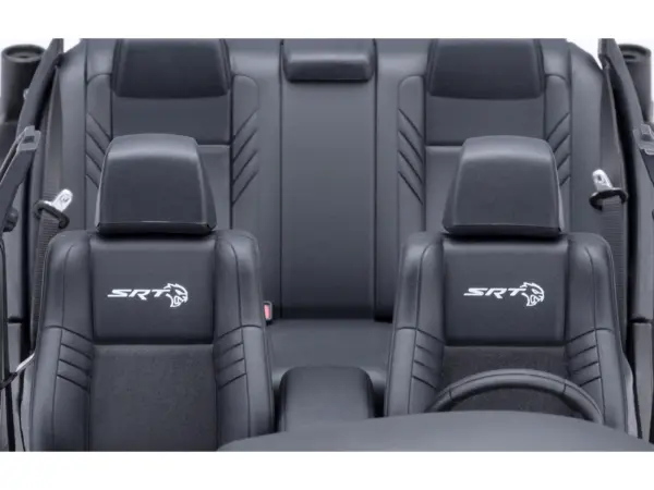 Dodge Charger SRT Hellcat Redeye Knuckle White with Matt Black Hood and Top 1/18 Model Car by Autoart #5