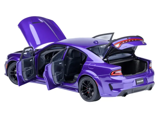 Dodge Charger Scat Pack Widebody Plum Crazy Purple Metallic 1/18 Model Car by Autoart #2