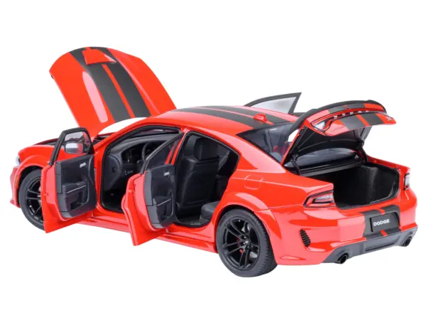 Dodge Charger Scat Pack Widebody Torred with Carbon Stripes 1/18 Model Car by Autoart #2