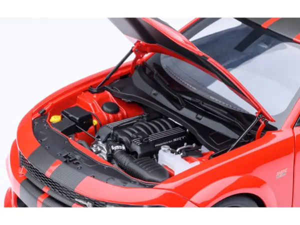Dodge Charger Scat Pack Widebody Torred with Carbon Stripes 1/18 Model Car by Autoart #4