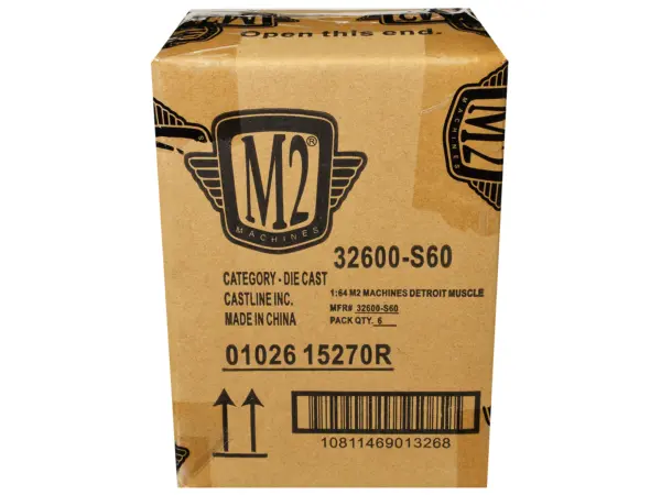 "Auto Meets" Set of 6 Cars IN DISPLAY CASES Release S60 Limited Edition 1/64 Diecast Model Cars by M2 Machines #5