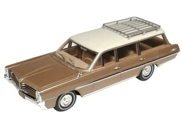 1964 Pontiac Safari Bronze Irid Metallic with Cream Top Limited Edition to 200 pieces Worldwide 1/43 Model Car by Goldvarg Collection #2