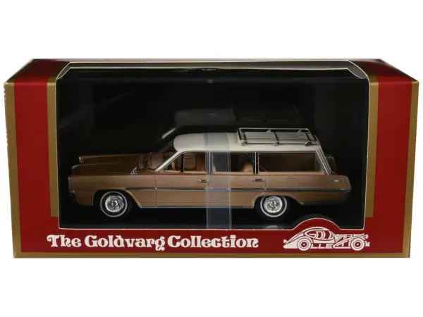 1964 Pontiac Safari Bronze Irid Metallic with Cream Top Limited Edition to 200 pieces Worldwide 1/43 Model Car by Goldvarg Collection #3