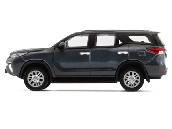 2018 Toyota Fortuner Dark Silver Metallic 1/64 Diecast Model Car by BM Creations #2