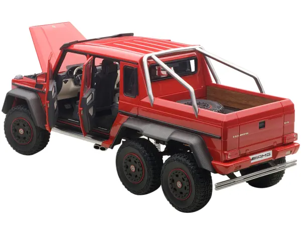Mercedes G63 AMG 6X6 Red 1/18 Model Car by Autoart #2