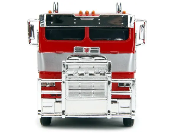 Optimus Prime Tractor Truck Red and Blue with Silver Stripes "Transformers: Rise of the Beasts" (2023) Movie "Hollywood Rides" Series 1/32 Diecast Model Car by Jada #4
