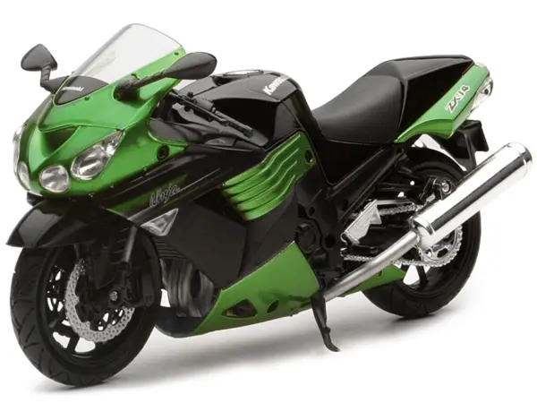 2011 Kawasaki ZX-14 Ninja Green Motorcycle Model 1/12 by New Ray #2