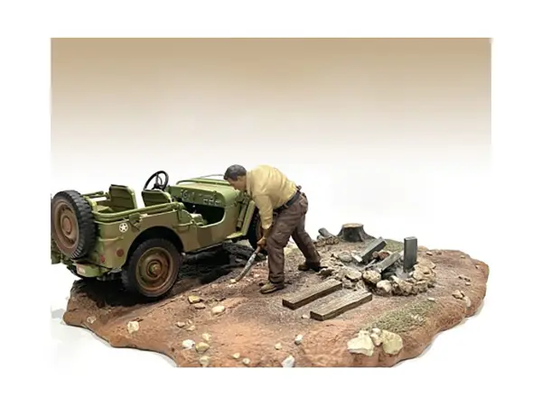 "4X4 Mechanic" Figure 4 for 1/18 Scale Models by American Diorama #1