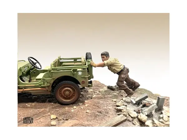 "4X4 Mechanic" Figure 5 for 1/18 Scale Models by American Diorama #1