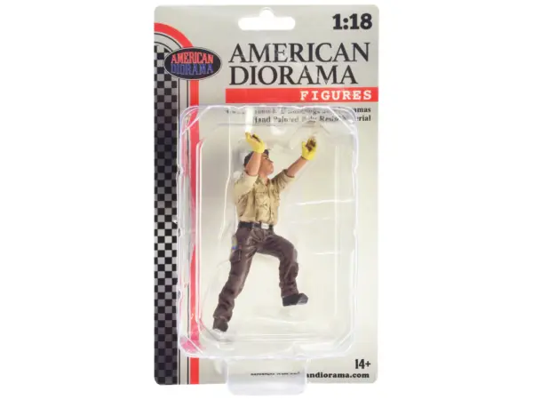 "4X4 Mechanic" Figure 5 for 1/18 Scale Models by American Diorama #4