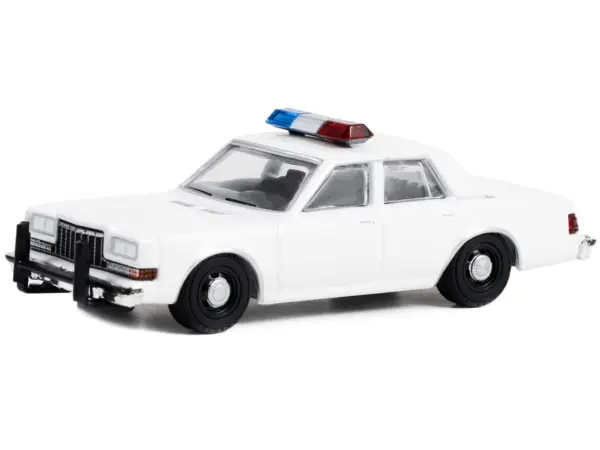 1980-1989 Dodge Diplomat Police Unmarked White with Light Bar "Hot Pursuit" "Hobby Exclusive" Series 1/64 Diecast Model Car by Greenlight #3