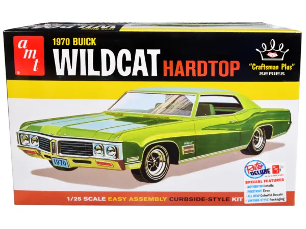 Skill 2 Model Kit 1970 Buick Wildcat Hardtop "Craftsman Plus" Series 1/25 Scale Model by AMT #1