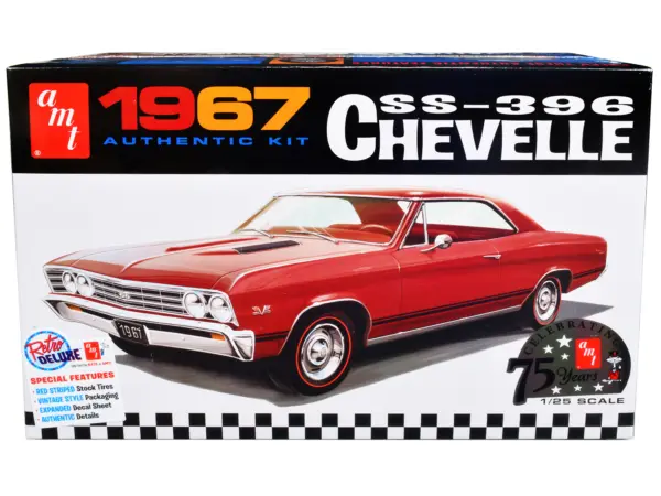 Skill 2 Model Kit 1967 Chevrolet Chevelle SS 396 "AMT Celebrating 75 Years" 1/25 Scale Model by AMT #1