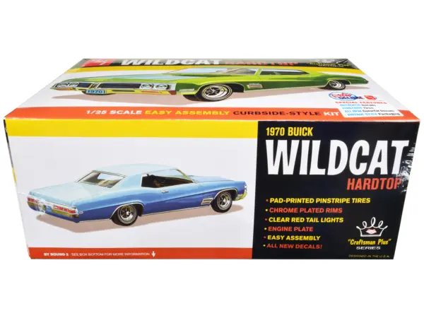 Skill 2 Model Kit 1970 Buick Wildcat Hardtop "Craftsman Plus" Series 1/25 Scale Model by AMT #2