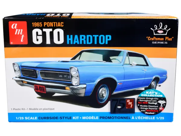 Skill 2 Model Kit 1965 Pontiac GTO Hardtop "Craftsman Plus" Series 1/25 Scale Model by AMT #1