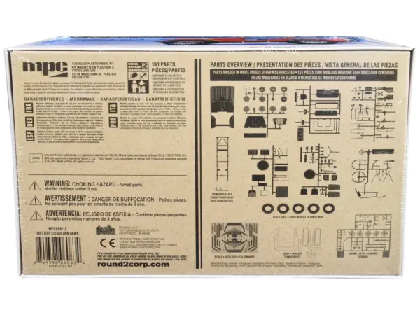 Skill 2 Model Kit 1981 Jeep CJ5 Golden Hawk 1/25 Scale Model Car by MPC #4