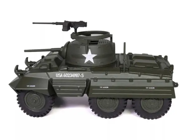 M8 Light Armored Car Olive Drab "United States Army" 1/43 Diecast Model by Militaria Die Cast #2