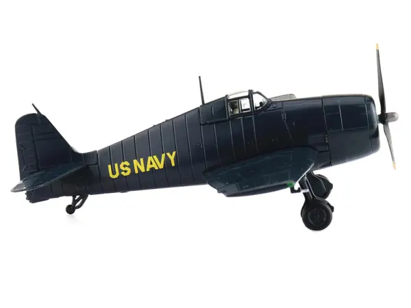 Grumman F6F-5 Hellcat Fighter Aircraft "Blue Angels #1-4 Decals" (1946) United States Navy "Air Power Series" 1/72 Diecast Model by Hobby Master #2