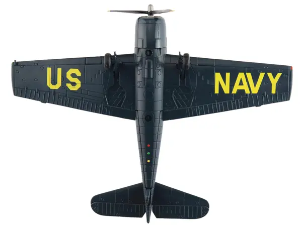Grumman F6F-5 Hellcat Fighter Aircraft "Blue Angels #1-4 Decals" (1946) United States Navy "Air Power Series" 1/72 Diecast Model by Hobby Master #3