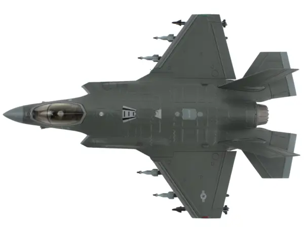 Lockheed Martin F-35A Lightning II Aircraft "100th Fighter Squadron Alabama Air National Guard" (2023) United States Air Force "Air Power Series" 1/72 Diecast Model by Hobby Master #4