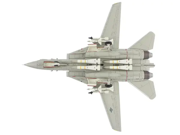 Grumman F-14A Tomcat Fighter Aircraft "Sukhoi Killer VF-41 Black Aces USS Nimitz" (1981) United States Navy "Air Power Series" 1/72 Diecast Model by Hobby Master #4