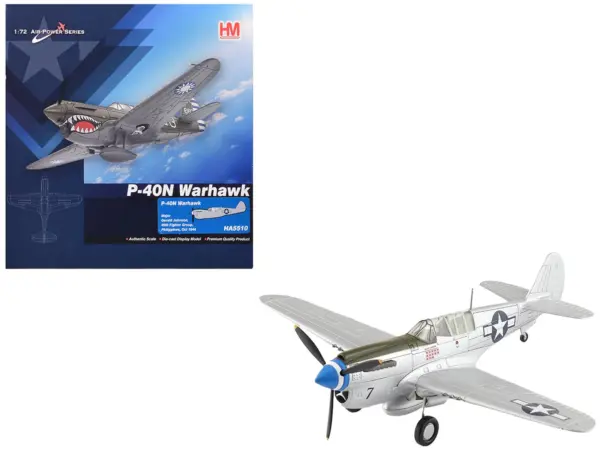 Curtiss P-40N Warhawk Fighter-Bomber Aircraft "Major Gerald Johnson 49th Fighter Group Philippines" (1944) United States Army Air Forces "Air Power Series" 1/72 Diecast Model by Hobby Master #1