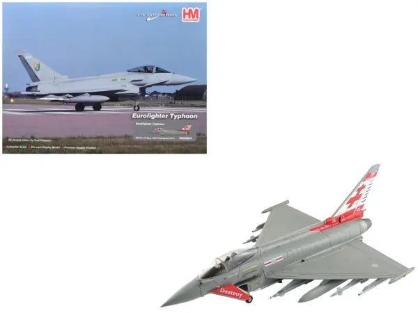 Eurofighter Typhoon Fighter Aircraft "ZK315 41 Squadron RAF Coningsby" (2015) Royal Air Force "Air Power Series" 1/72 Diecast Model by Hobby Master #1